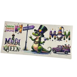 Mardi Gras Cup Decal Wrap 453